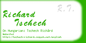 richard tschech business card